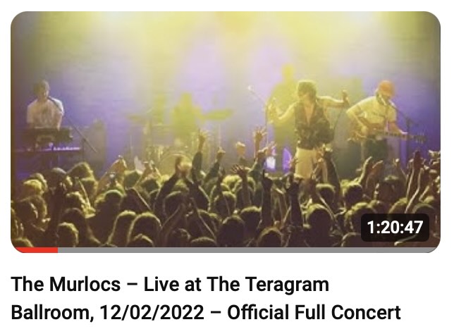 link to the murlocs live at teragram ballroom youtube video