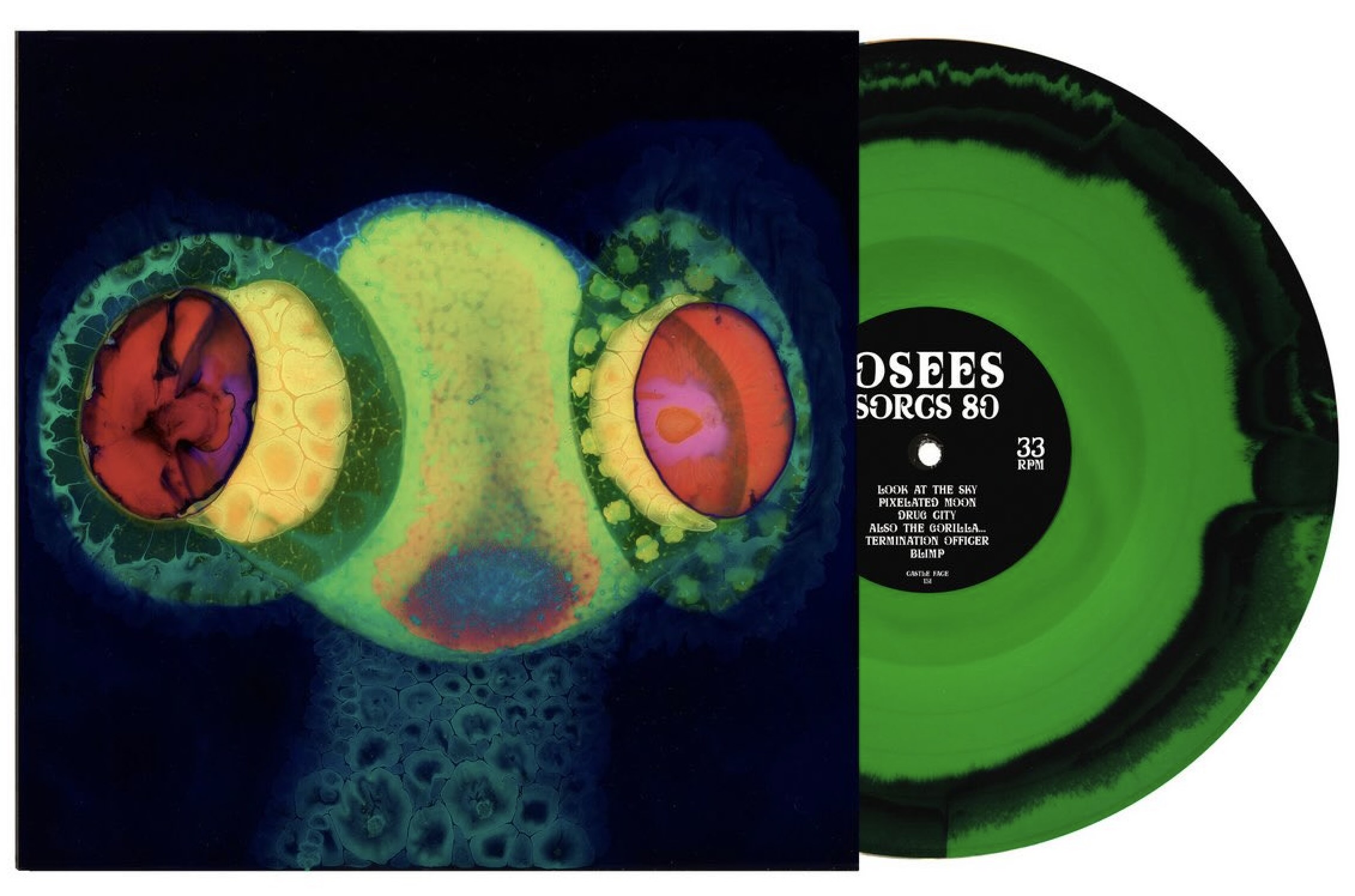 OSEES album SORCS 80 on "Neon Green & Black" vinyl